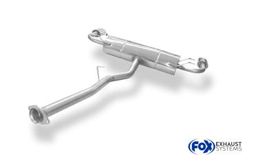 Endschalldämpfer quer Ausgang rechts/links - 115x85 Typ 38 rechts/links passend für: Mazda RX8